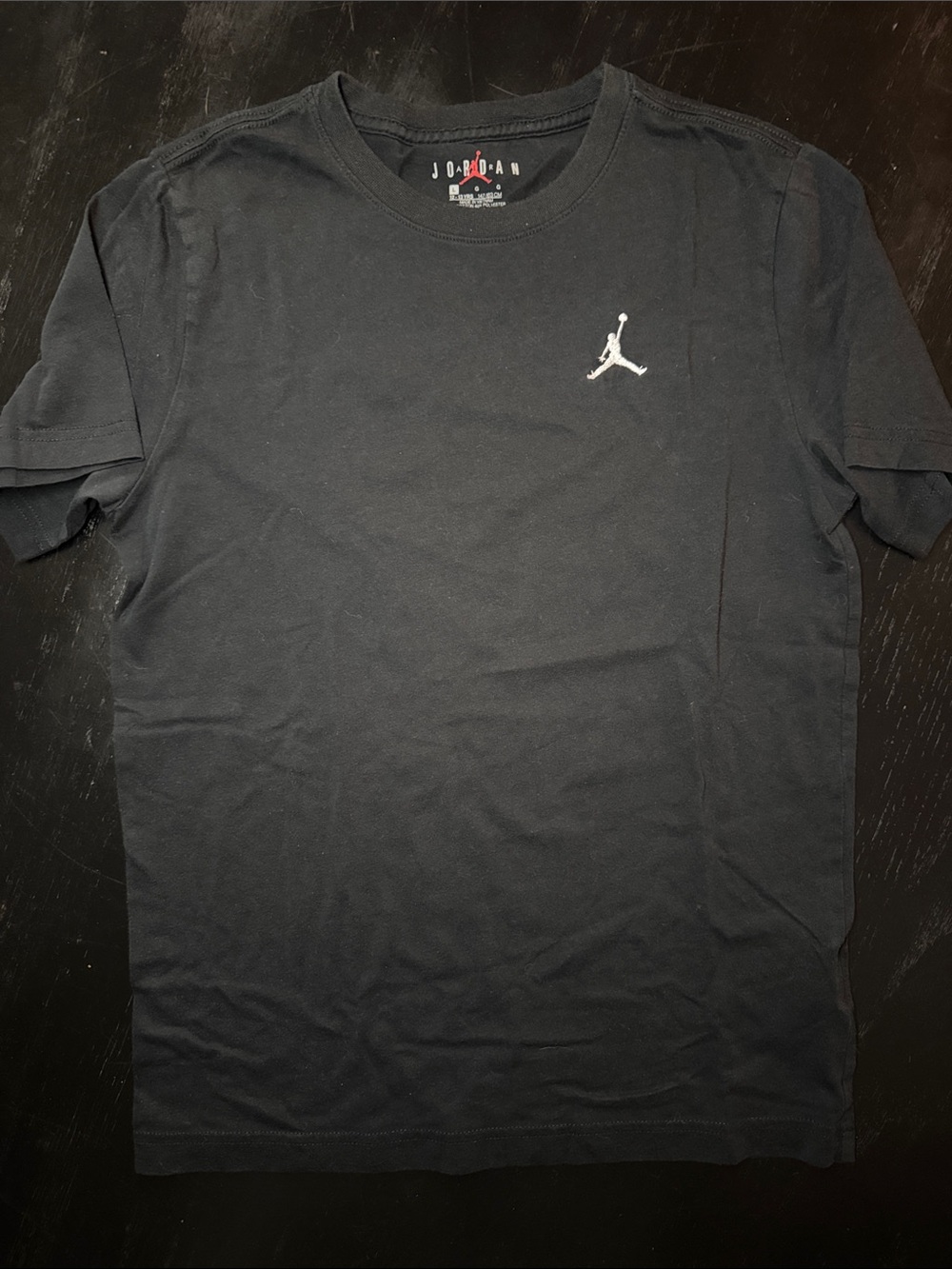 Jordan Black Short-Sleeve Jumpman Logo Tee